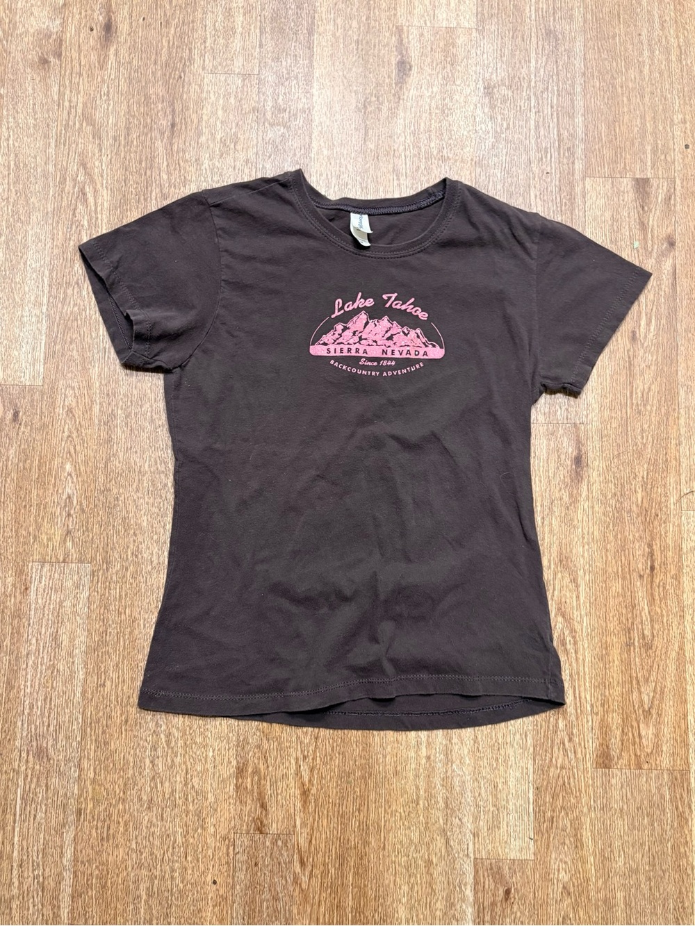 Lake Tahoe Graphic Tee - Women's Brown Crewneck